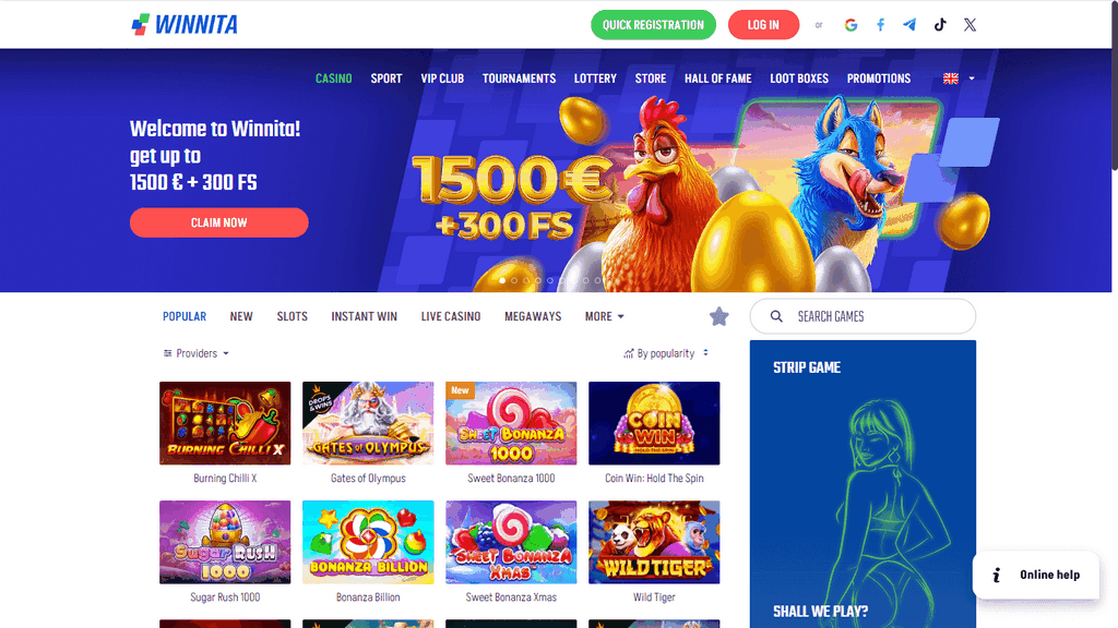 Recensione di Winnita Online Casino: Pro, Svantaggi ed Esperienza di Gioco Reale