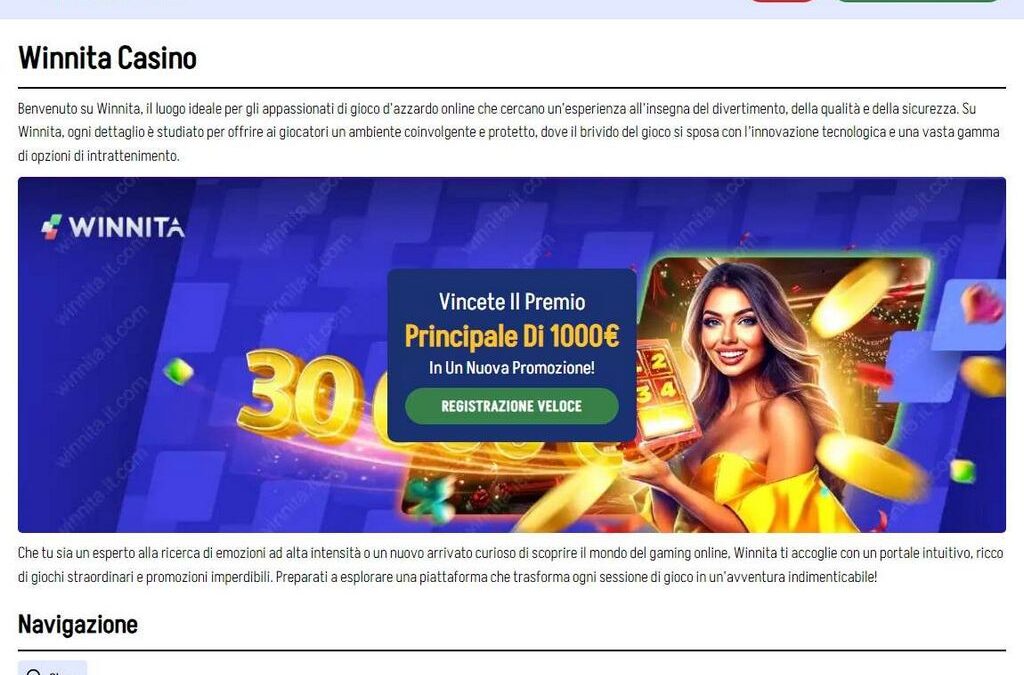 Valutazione del casinò Winnita – Punteggi per professionisti e giocatori [2025]